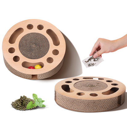 Juguete inteligente  rascador para gatos 2 en 1